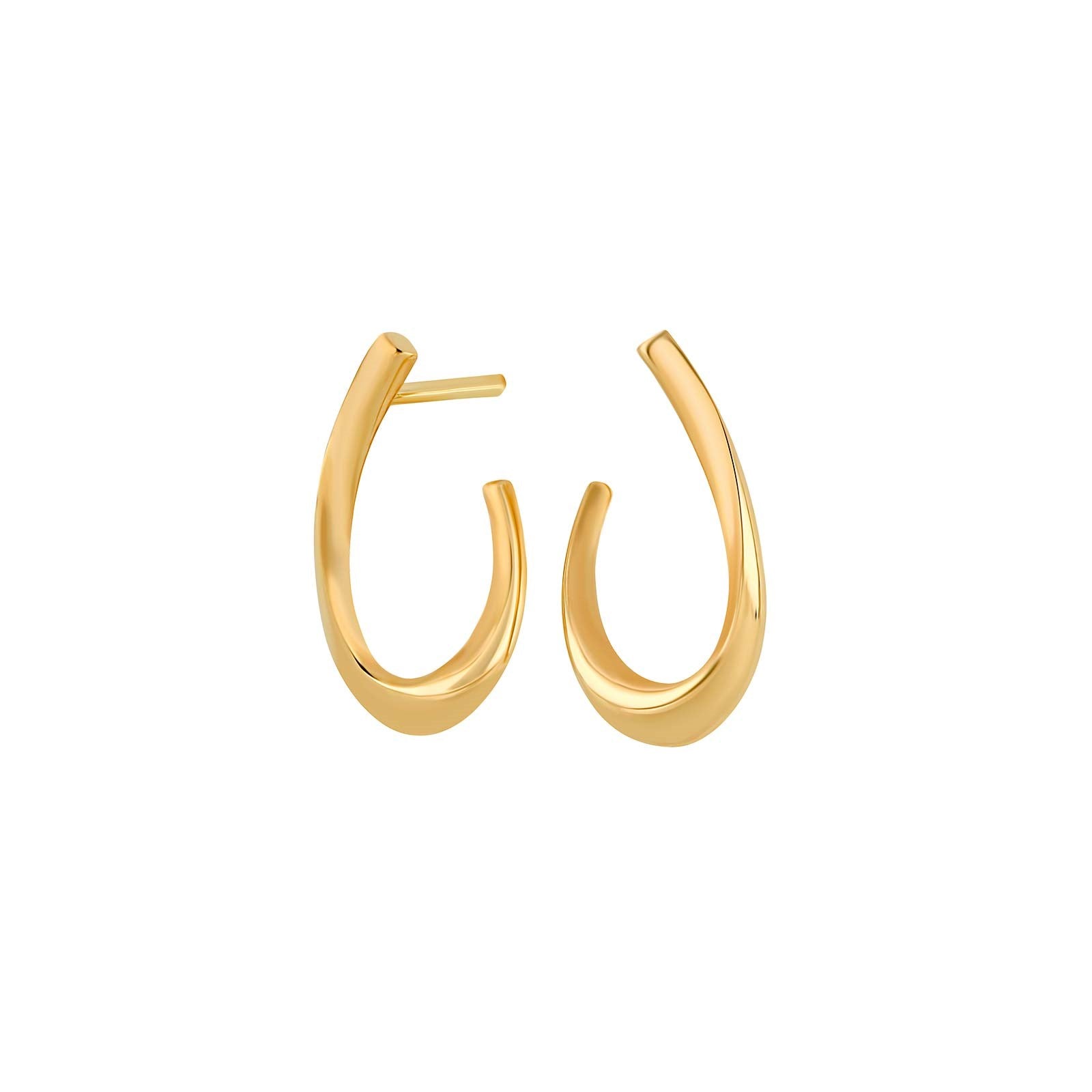 14 kt. Goldohrringe