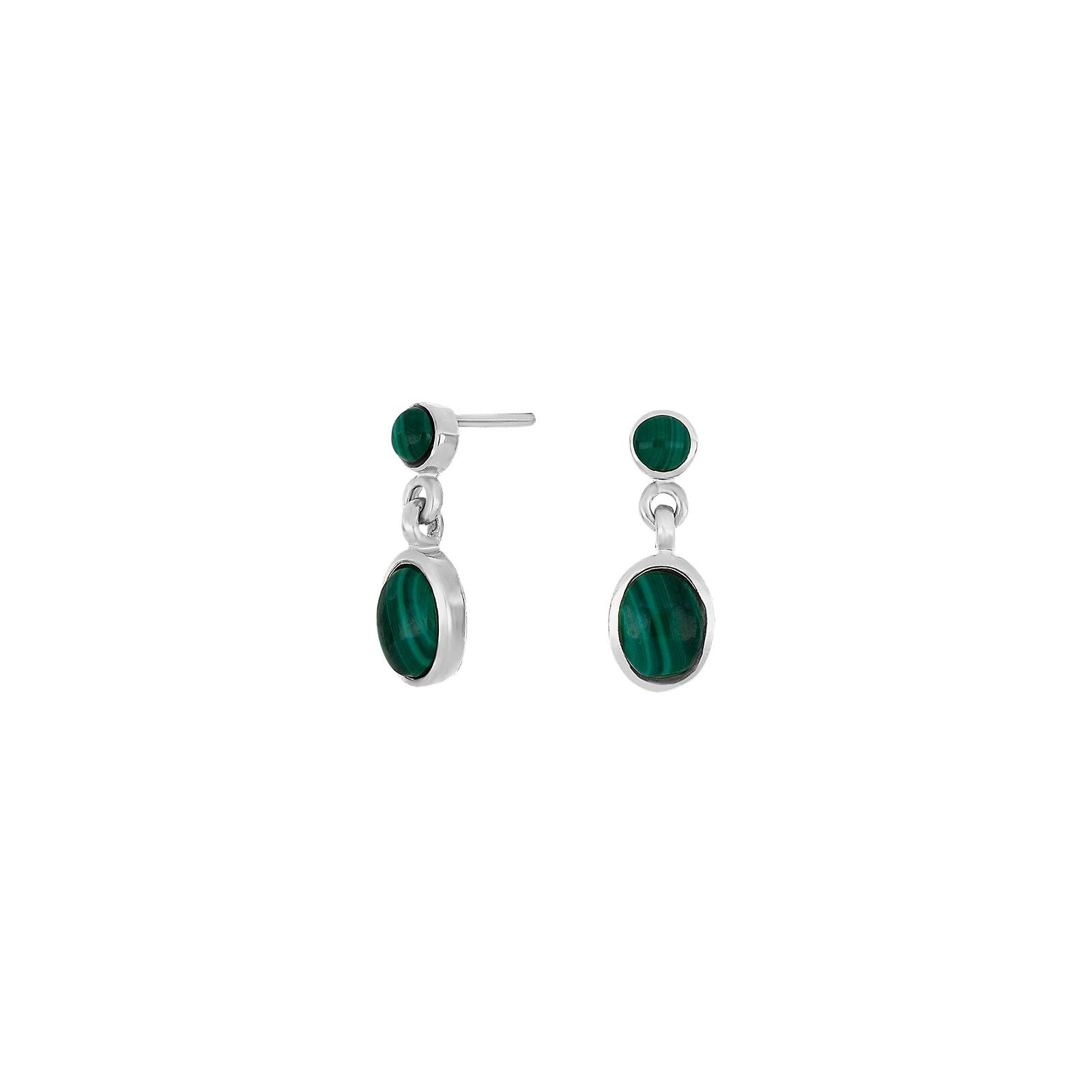 Rhodium-pla silver earring MALA52