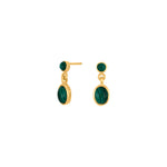 Gold-plated silver earrings MALA52