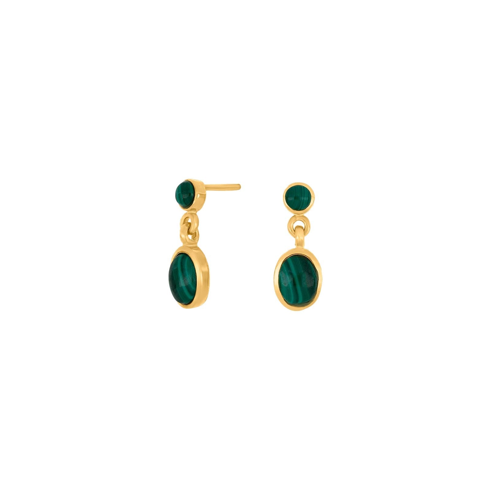 Gold-plated silver earrings MALA52