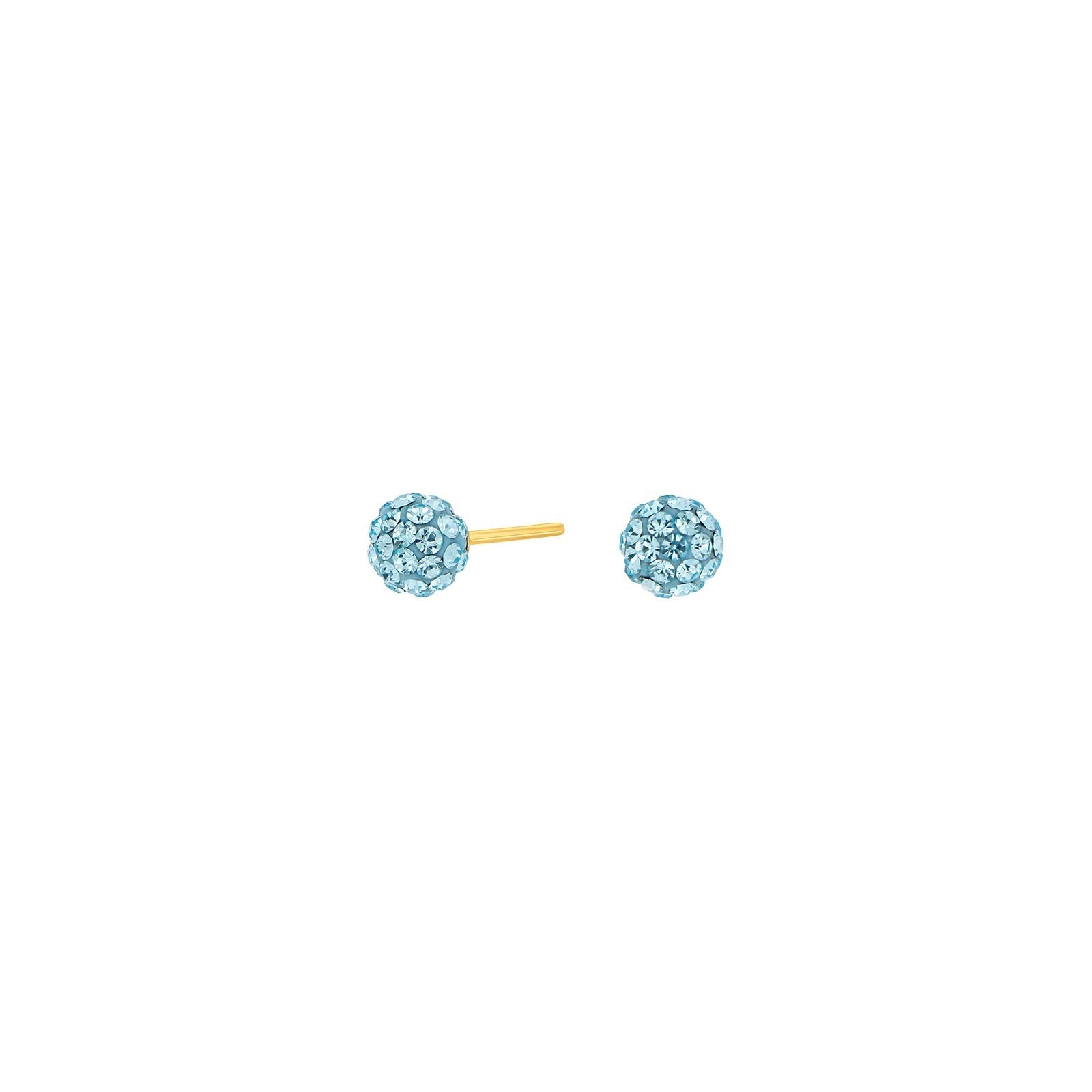 Verg. Silber Ohrstecker m. Blau cz