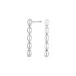 Rhod. silver earrings