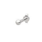 Rhod. sølvørestik 2mm kugle PIERCE52 1 stk.