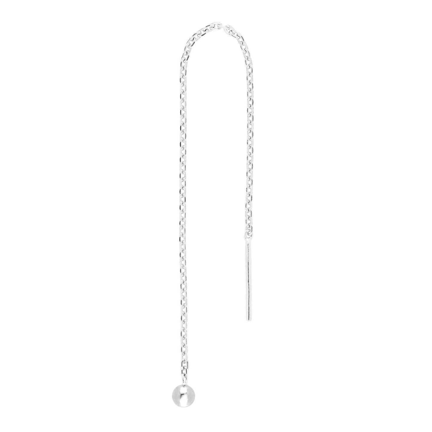 Rhod. Silberohrring PIERCE52 1 Stck.