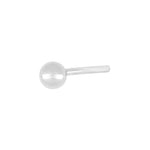 SON rhod. Silberohrring Ball 3mm 1 Stück