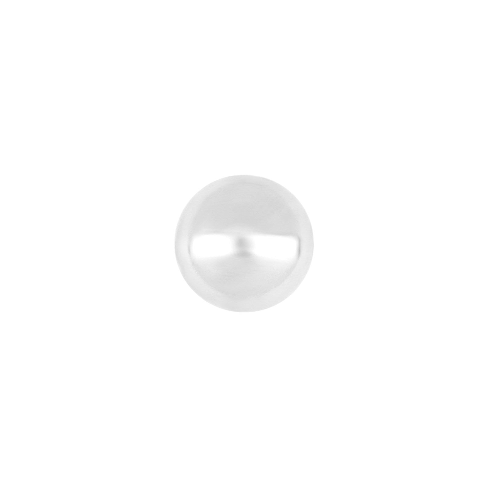 SON rhod. silver earring ball 4mm 1 pc.