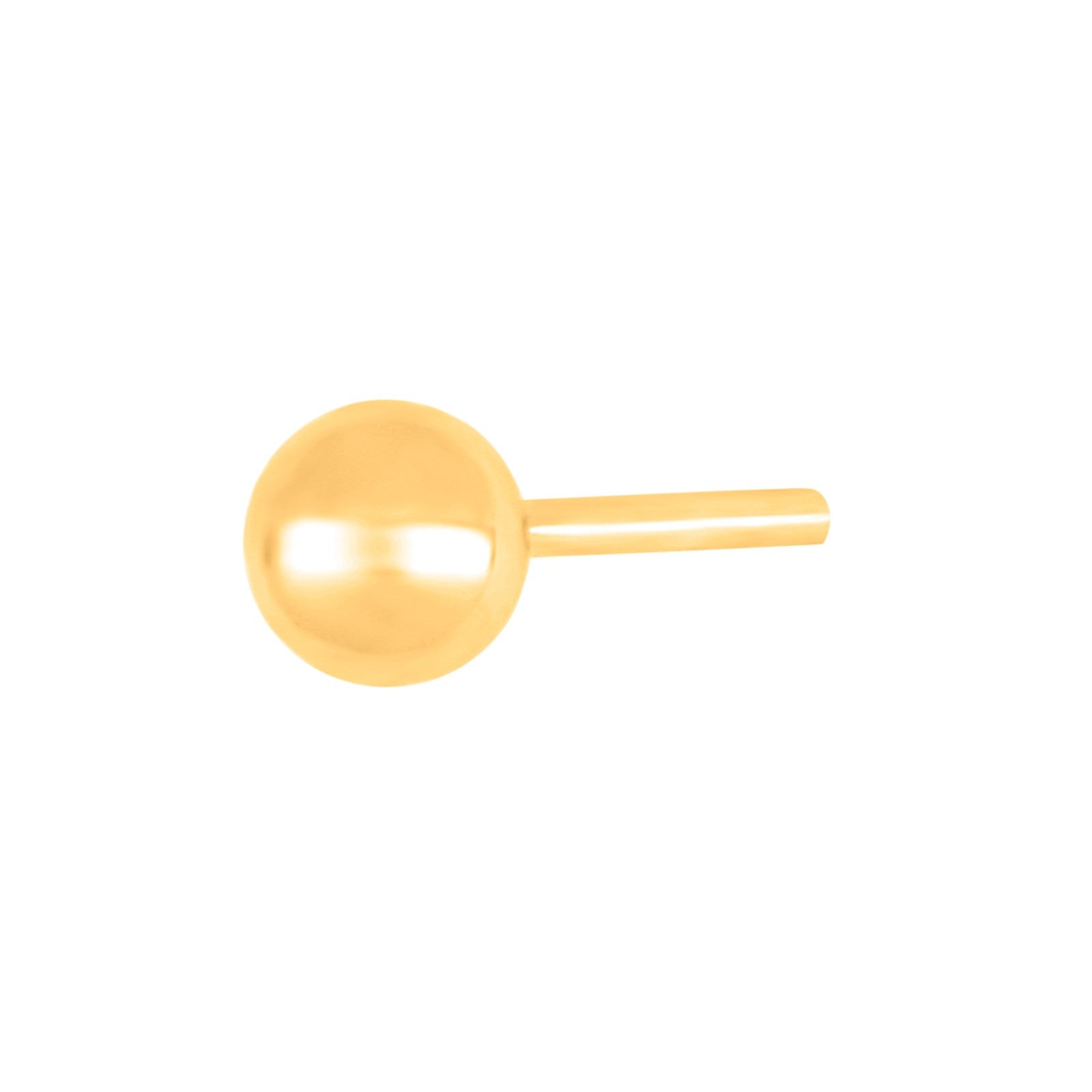 SON verg. Silberohrringe Ball 4mm 1 Stück