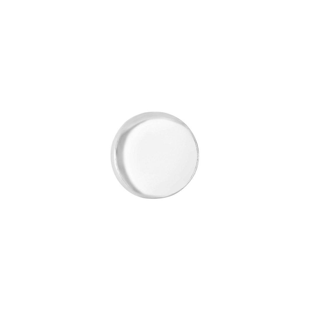 SON rhod. sølvørestik plade 5mm 1 stk.