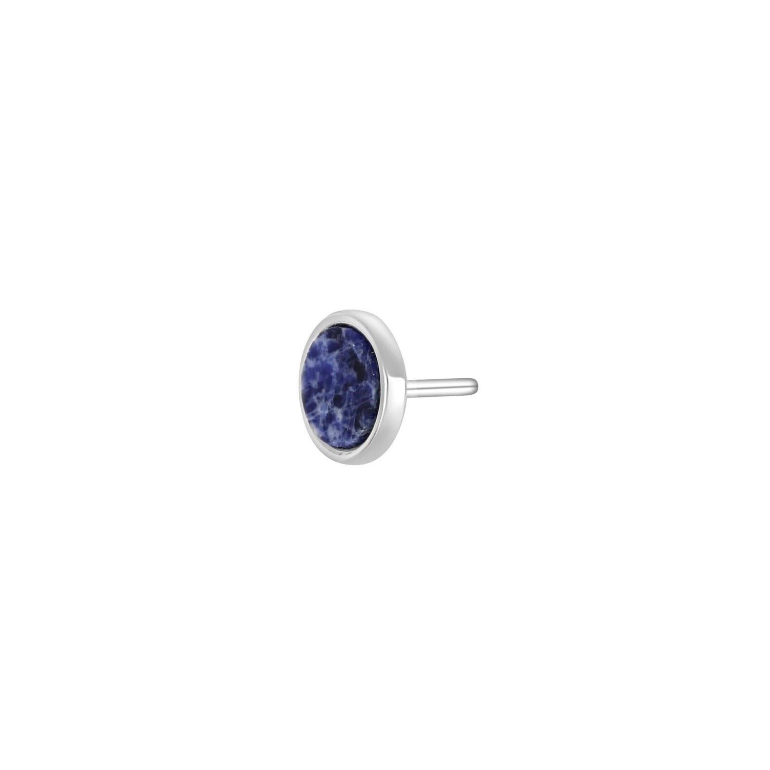 SON Rhd. Silber Ohrring