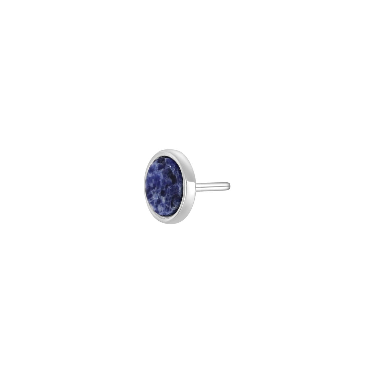 SON Rhd. Silber Ohrring