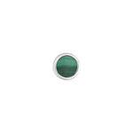 SON Rhod. Silver earring