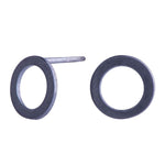Oxidised silver earrings 12mm