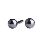 Ox. silver earrings ball 2mm