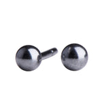 Ox. silver earrings ball 3mm