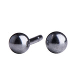 Ox. silver earrings ball 4mm