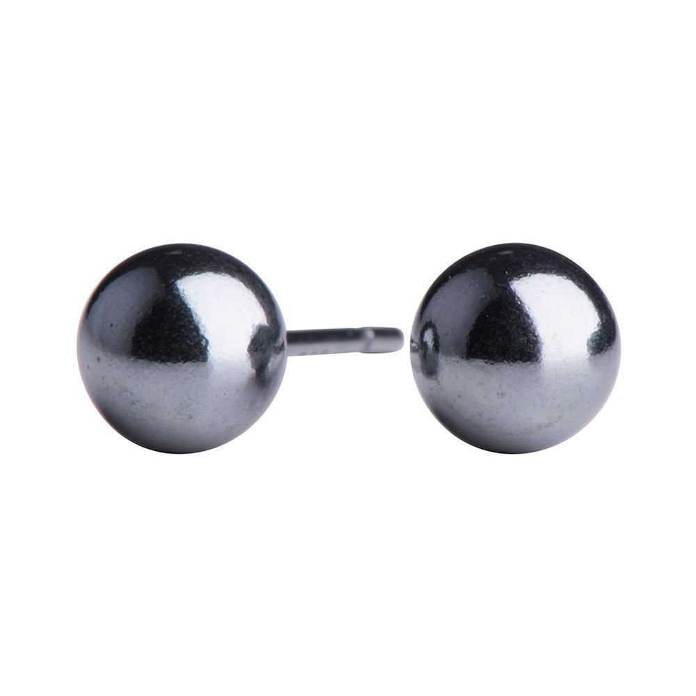 Ox. silver earrings ball 5mm