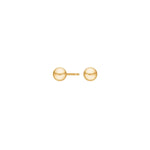 Goldpl. silver earrings ball 5mm