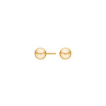 Goldpl. silver earrings ball 6mm
