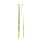 Goldpl. silver ear chain 17cm