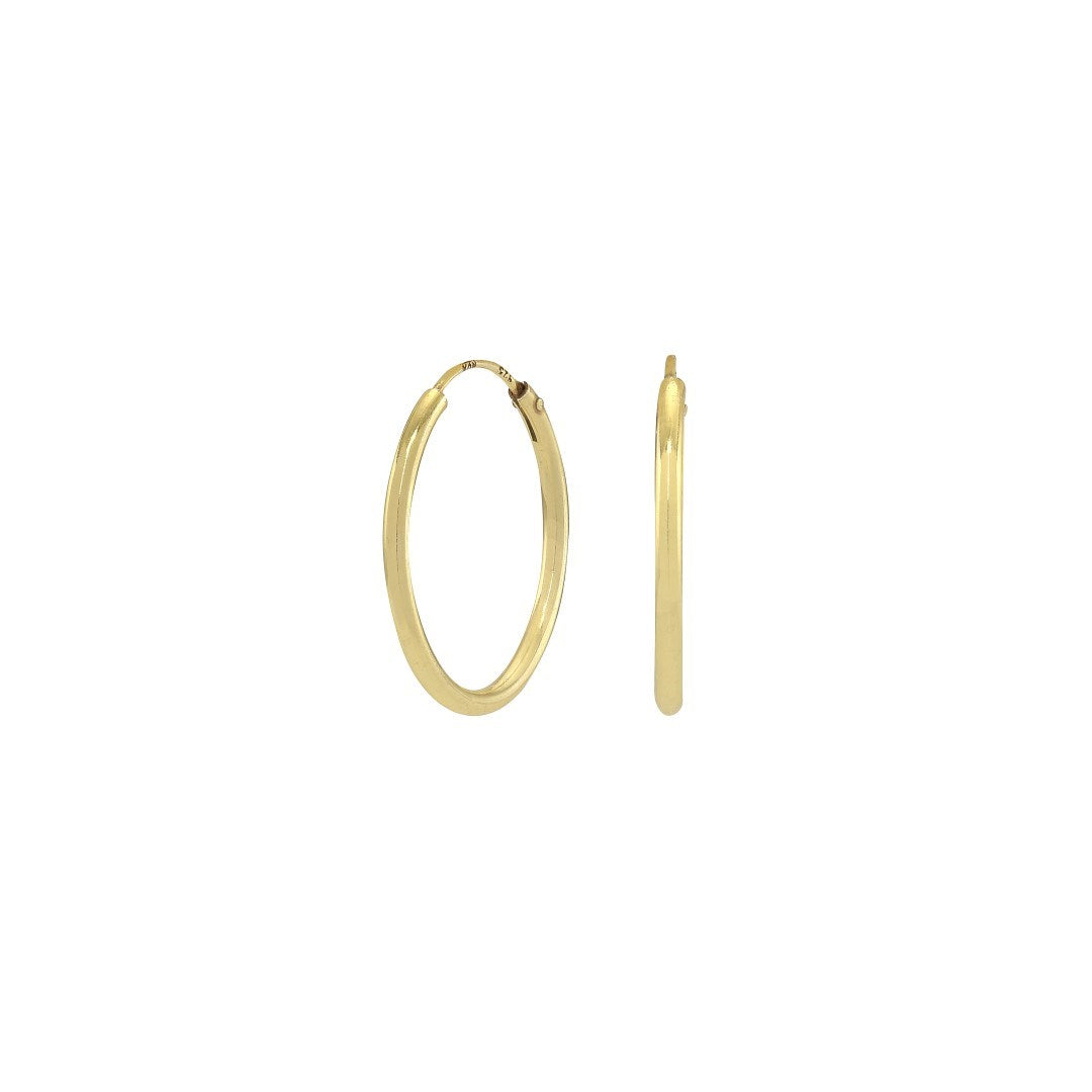 Vergoldete Silber Creolen 20mm HOOP52