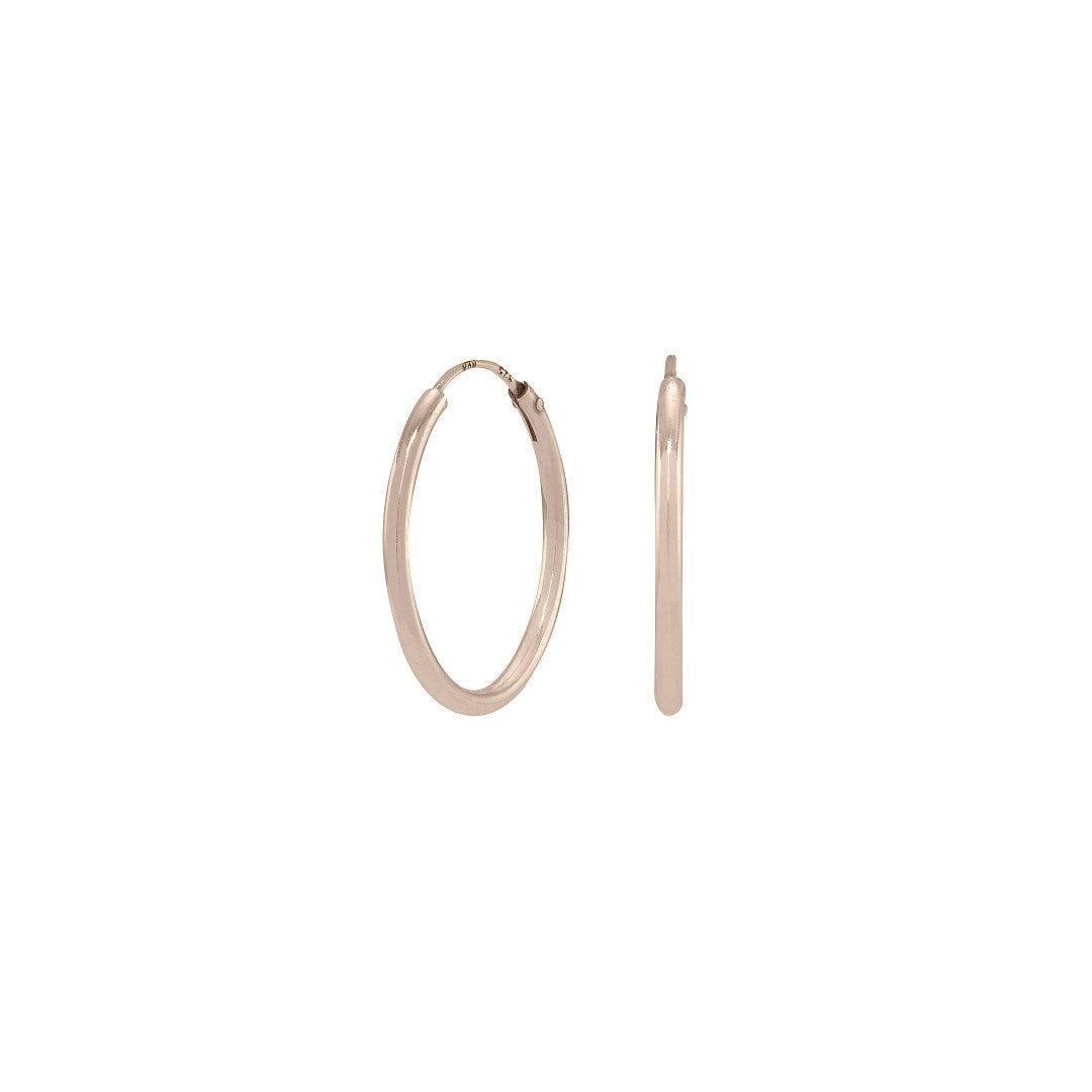 Rosévergoldete Silber Creole 20mm HOOPS52