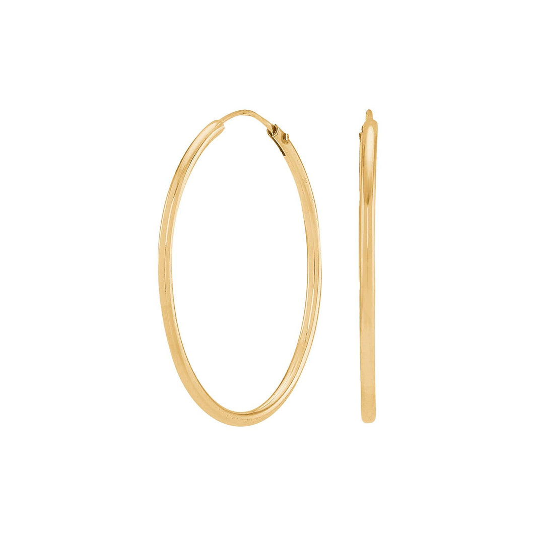 Forgyldt sølv creol 30mm HOOPS52