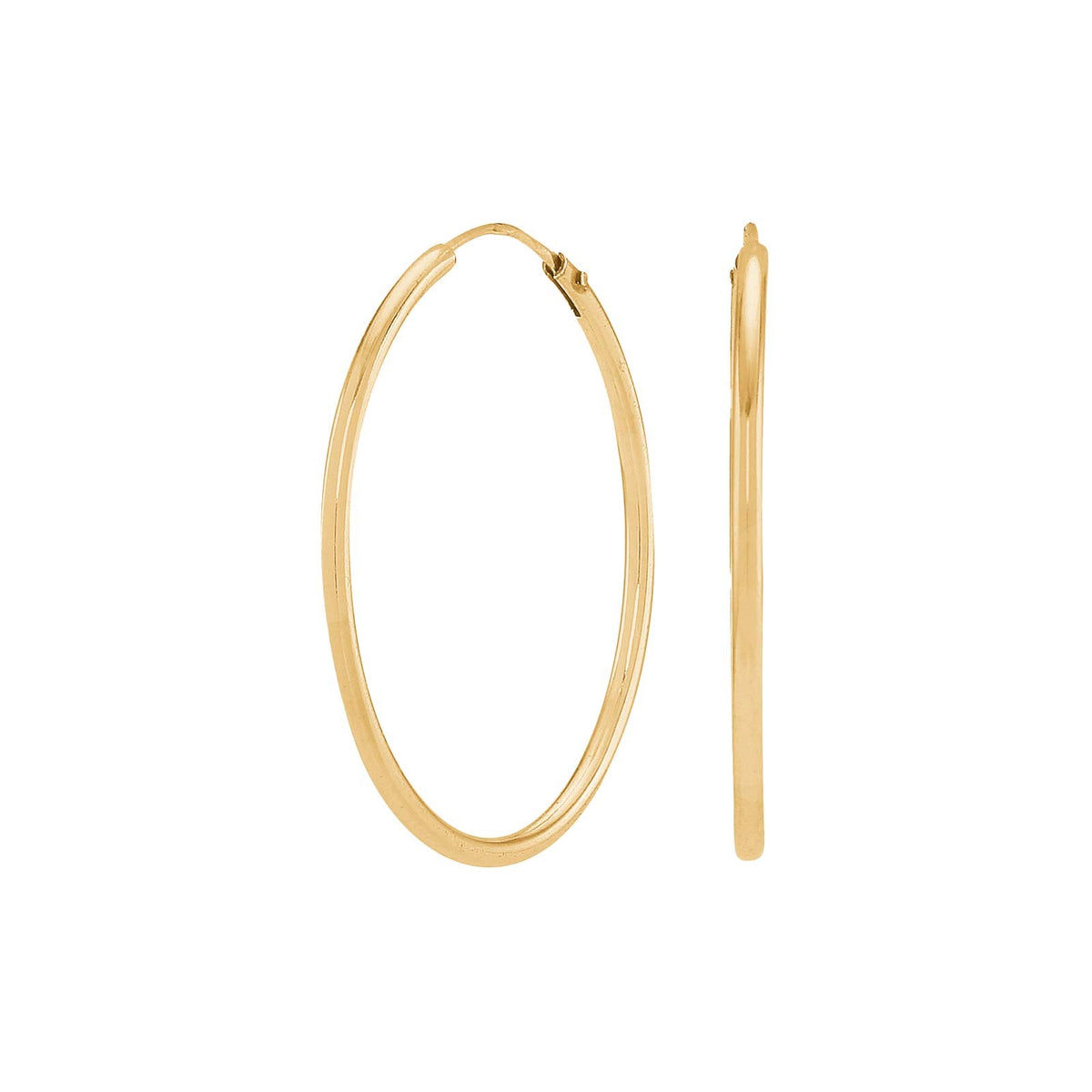 Gold-pl. silver creol 30mm HOOPS52