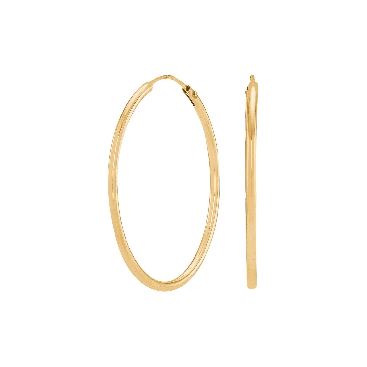 Forgyldt sølv creol 30mm HOOPS52