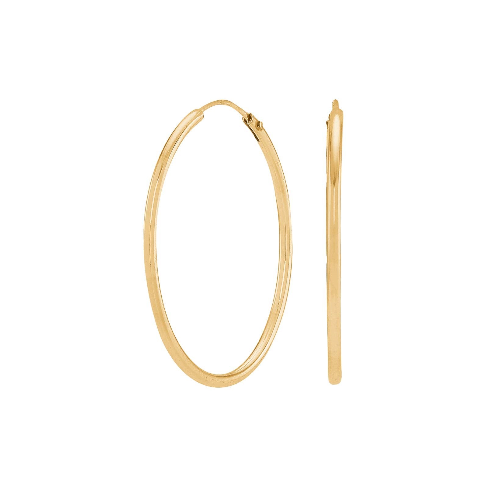 Vergoldete Silber Creolen 30mm HOOP52