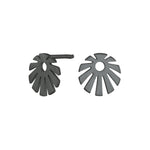 Ox. silver earring SUN52 9mm