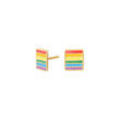 Silver ear studs LGBT52 8mm