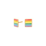 Silver ear studs LGBT52 8mm