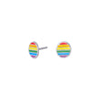 Silver ear studs LGBT52 8mm