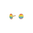 Silver ear studs LGBT52 8mm