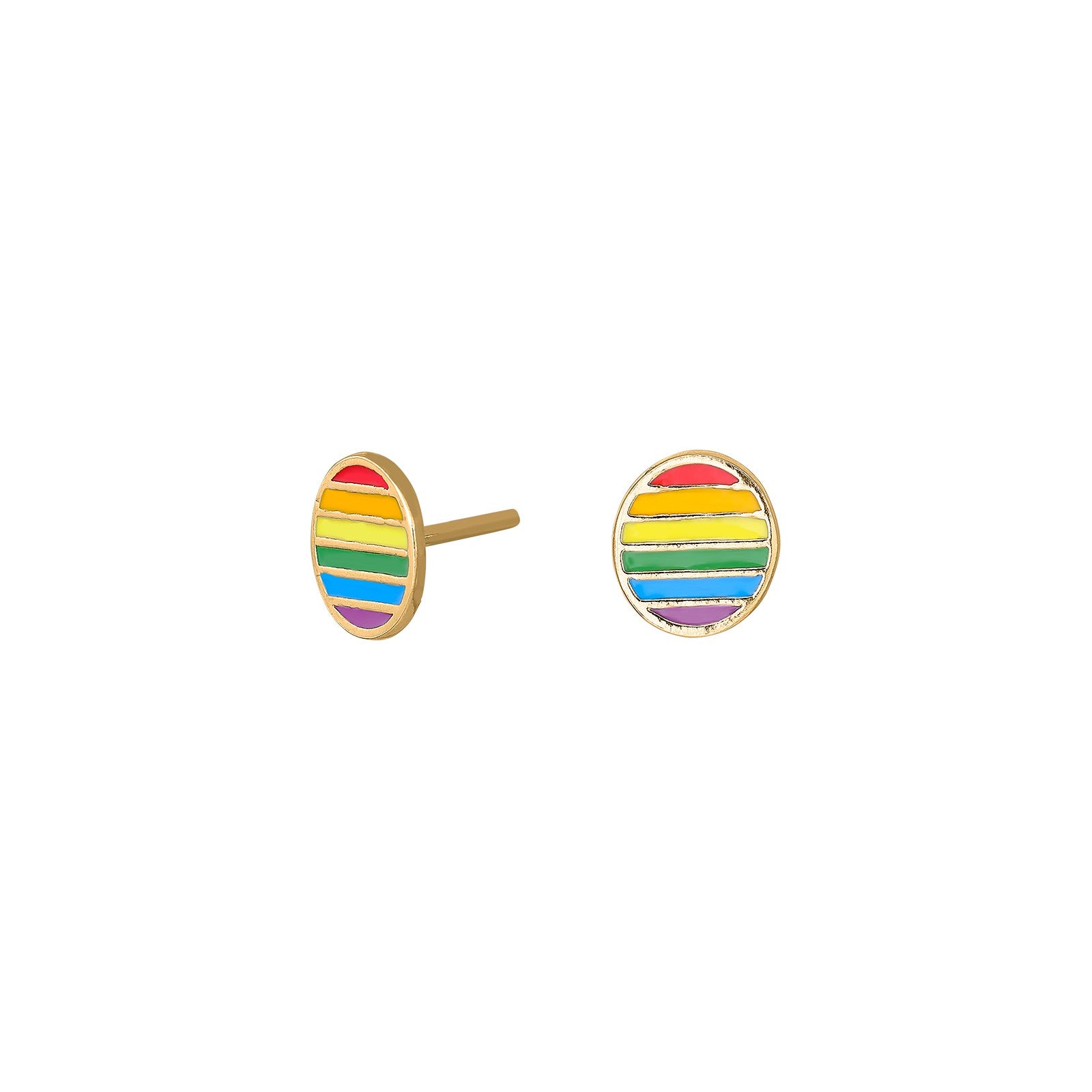Silver ear studs LGBT52 8mm