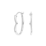 Stab Silber Creolen NICE52 1,4mm