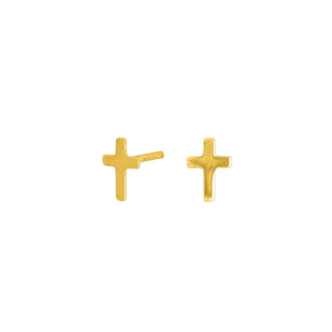 Forg. silver earrings CROSS52 7mm