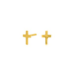 Geschmiedete Silberohrringe CROSS52 7mm