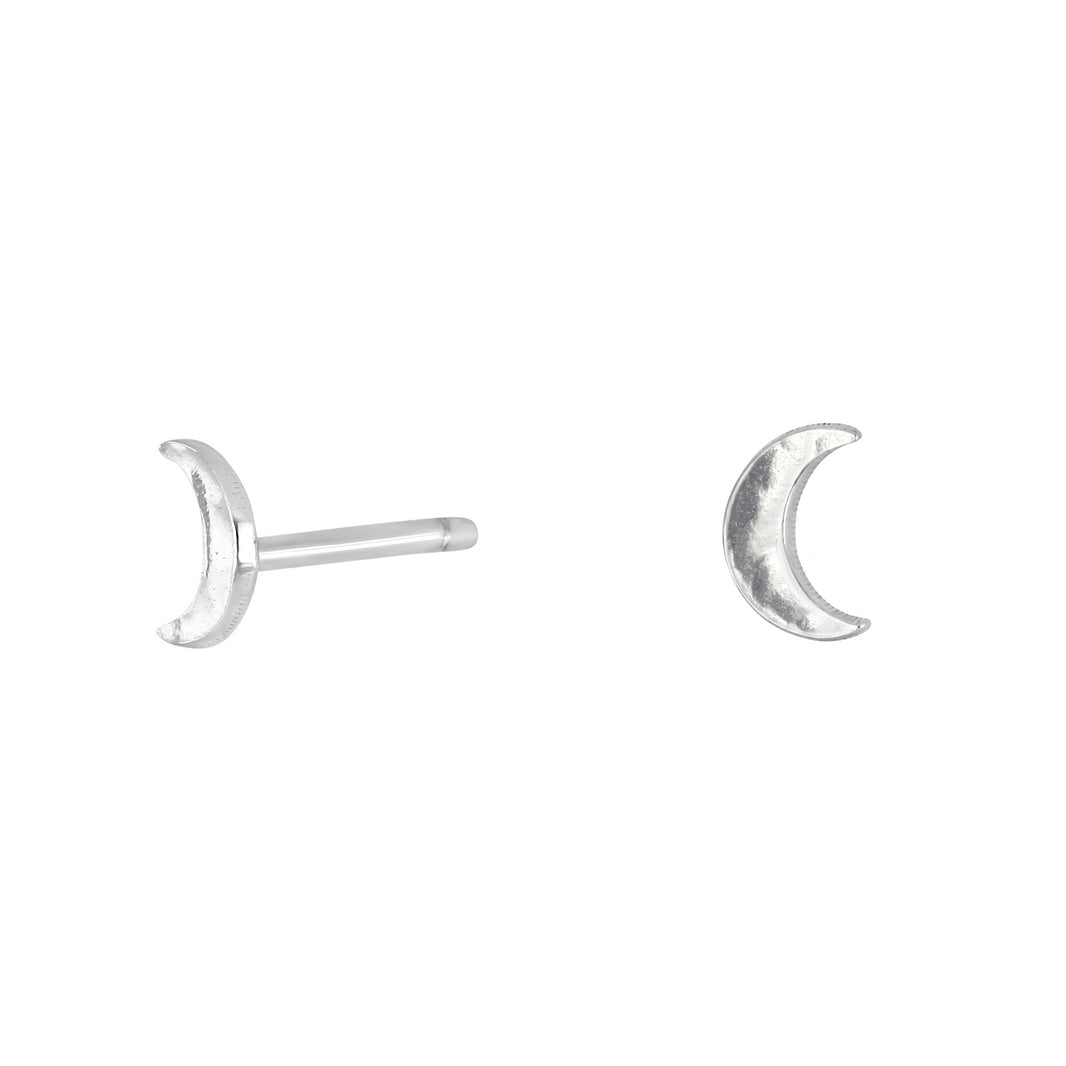 Rhod. sølvørestikker CHARM52 måne