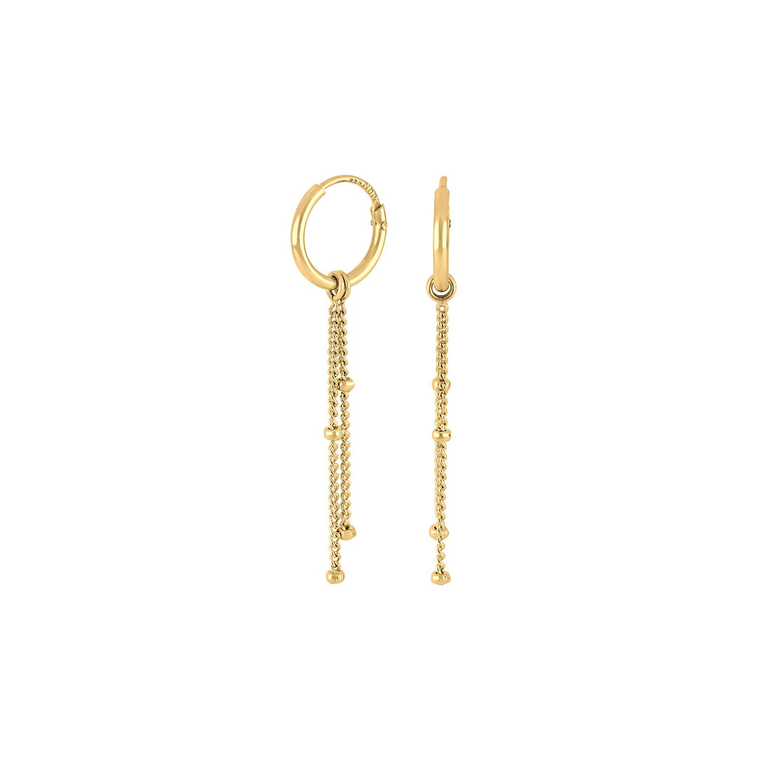 Forg. silver hoops LINEHOOP52