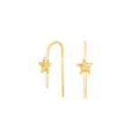 Gold-plated silver stud earrings BUY52 star