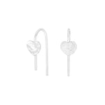 Rhd. silver earrings BUY52 heart