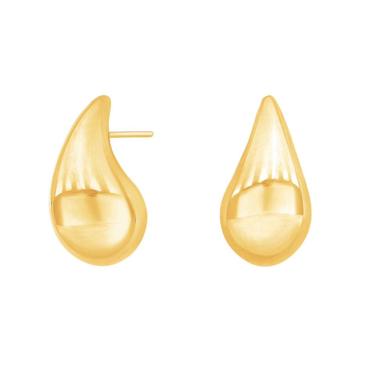 Gold-plated silver ear studs drop MACARINA52