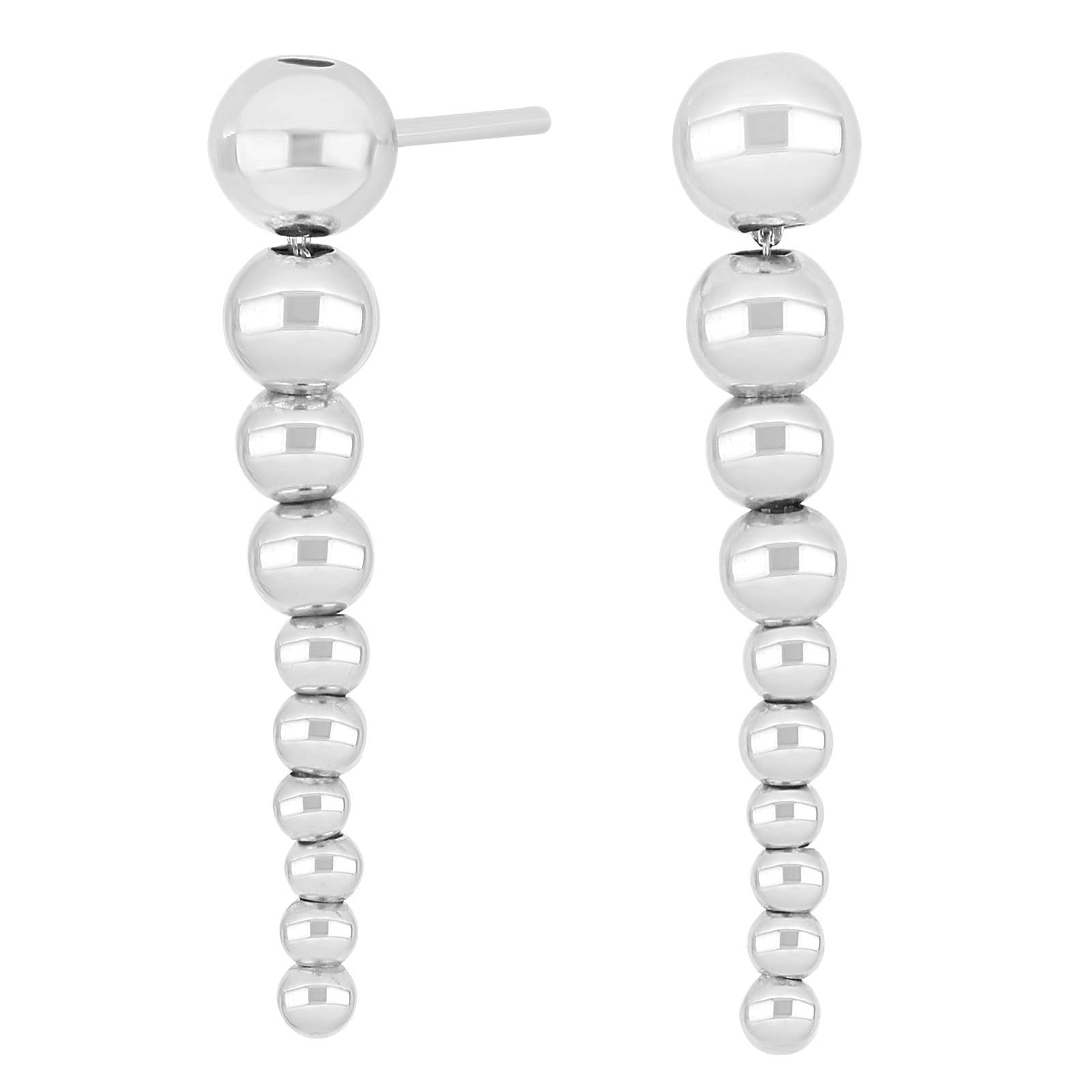 Silver earrings MAMBO52