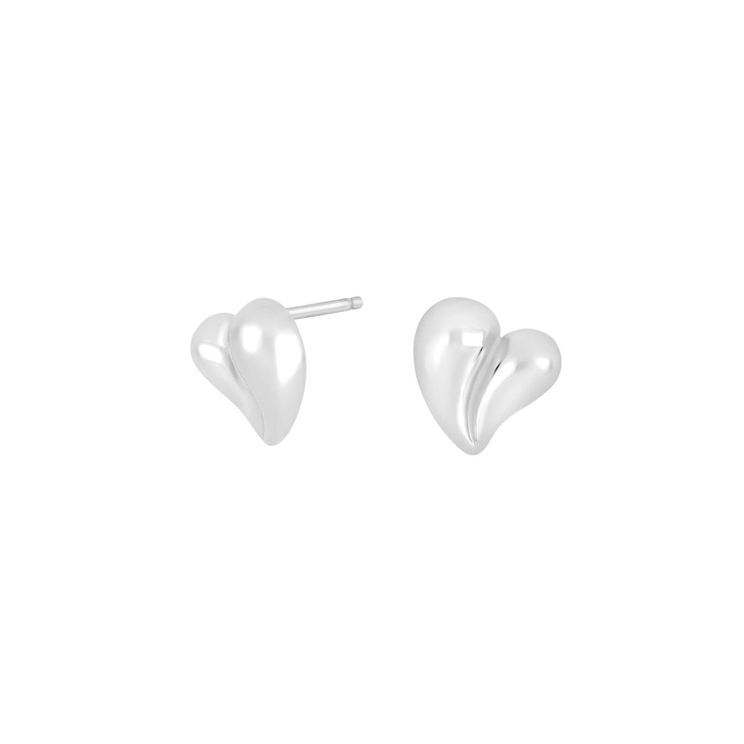 Silver earring heart small MACARINA52