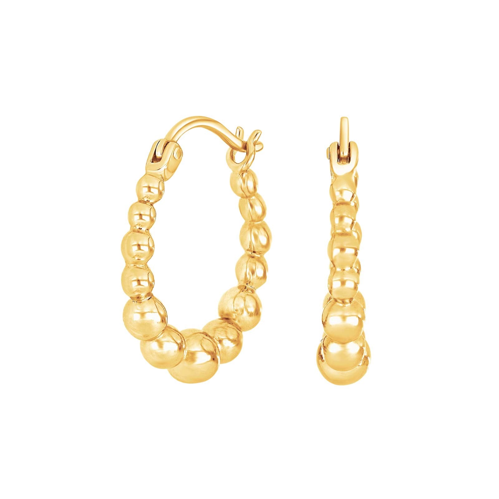 Sølv creoler MAMBO52