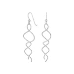 Silver earring SPIN52