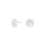 Silver ear studs circle ACTOR52