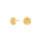 Silver ear studs circle ACTOR52