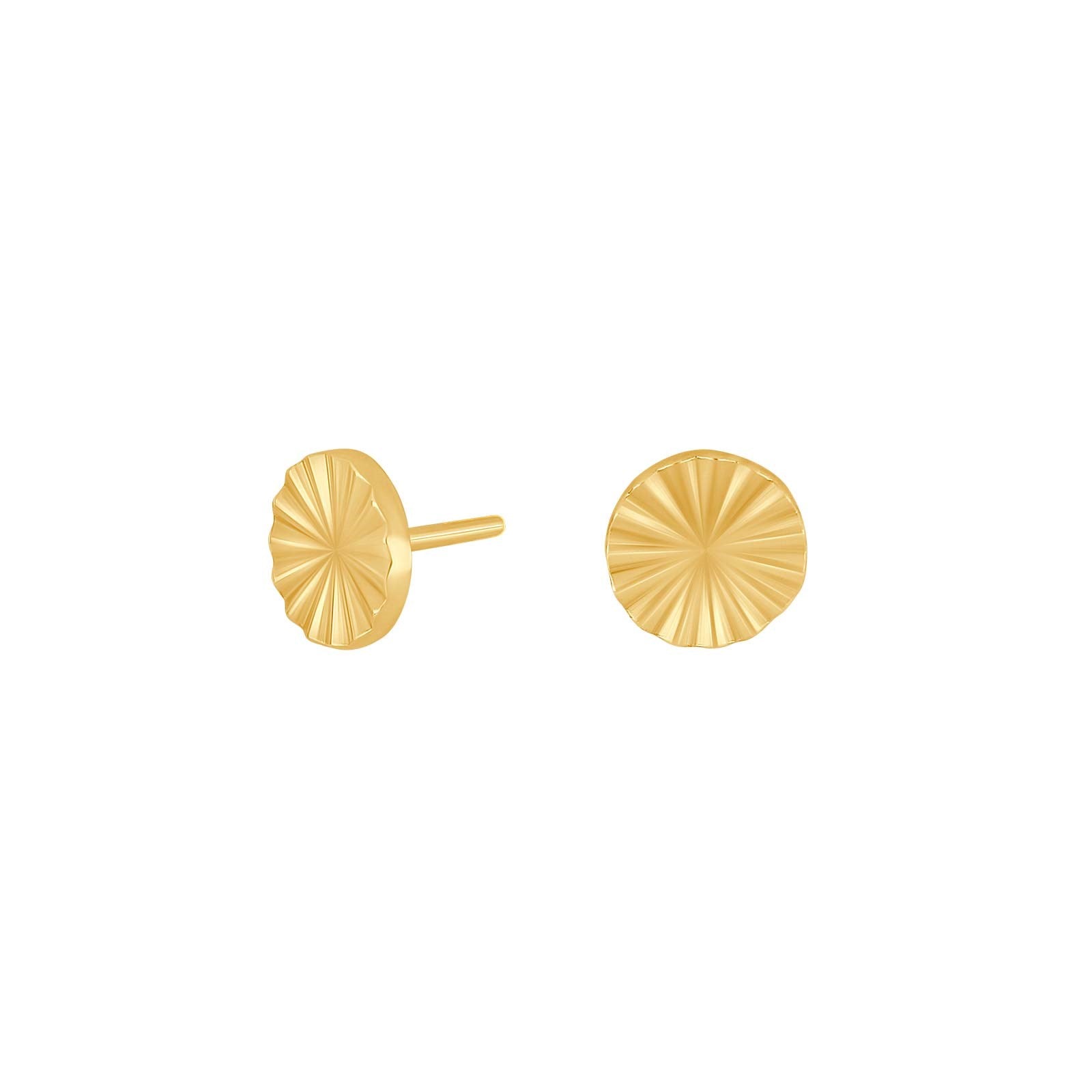 Silver ear studs circle ACTOR52